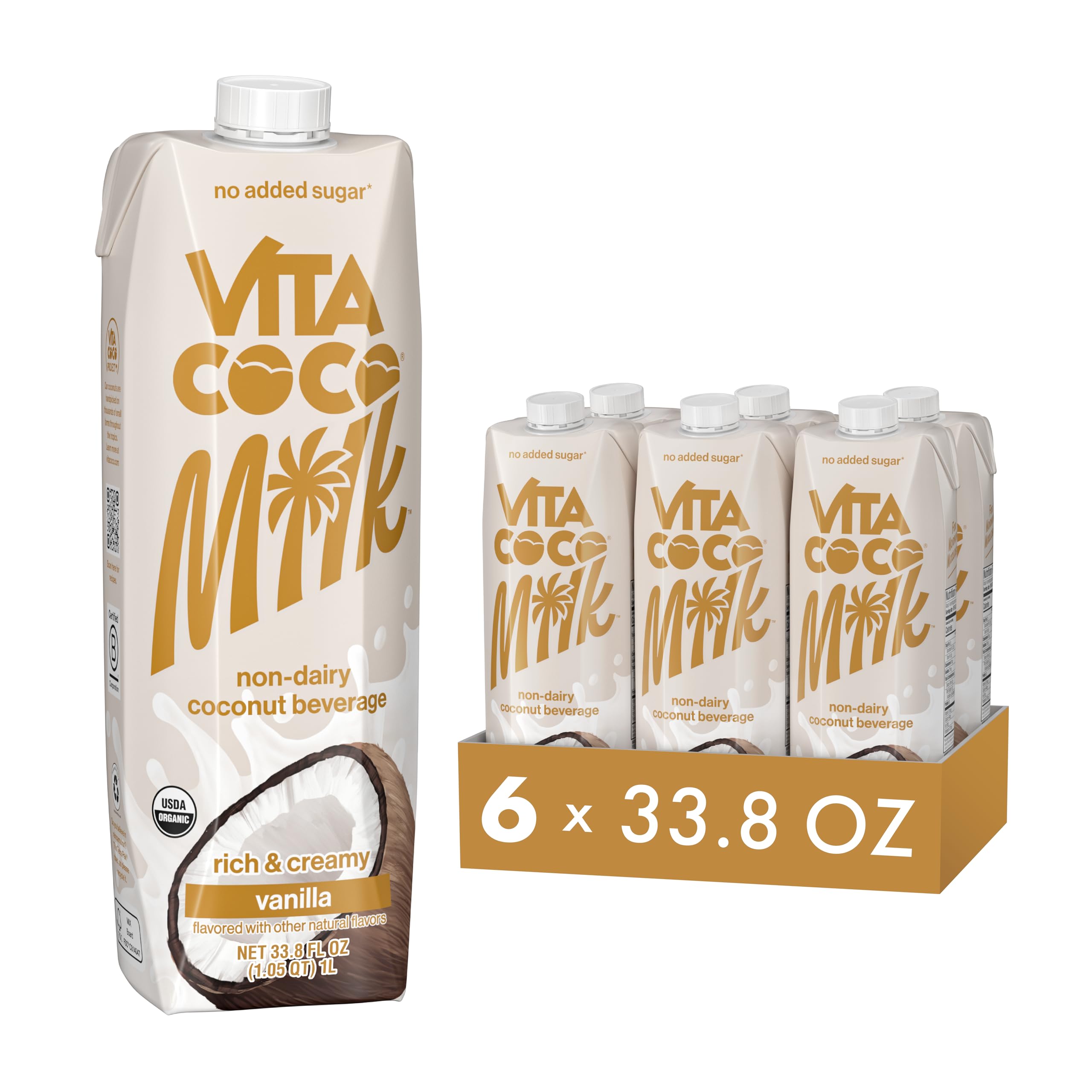 乳液・ミルク CoCo Amazon.com: Vita Coco Vanilla Organic Coconut Milk, Plant Based